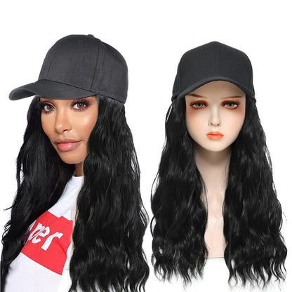 WaveCrown™ Wig & Hat – Effortless Glam, All-Day Comfort