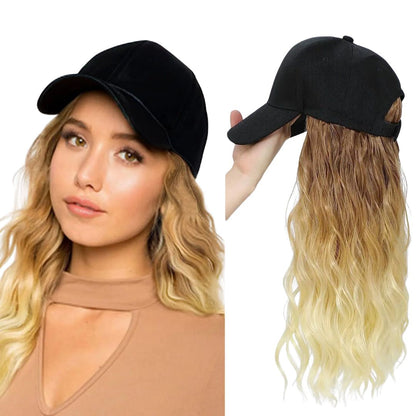 WaveCrown™ Wig & Hat – Effortless Glam, All-Day Comfort