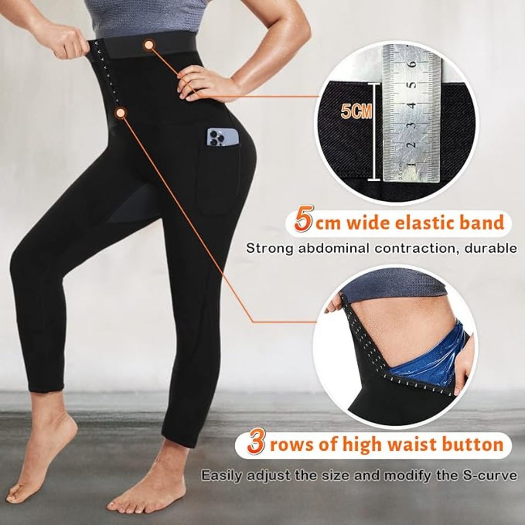 ThermoSculpt™ Sauna Pants – Sweat, Slim & Tone Effortlessly
