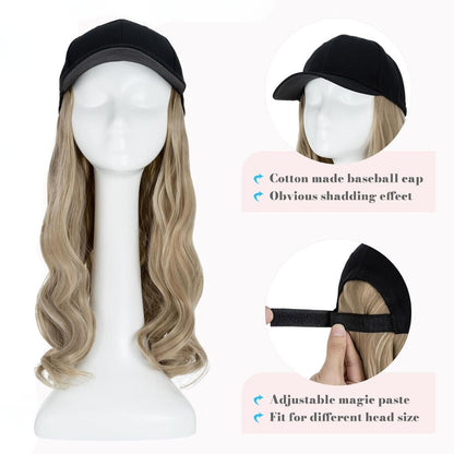 WaveCrown™ Wig & Hat – Effortless Glam, All-Day Comfort